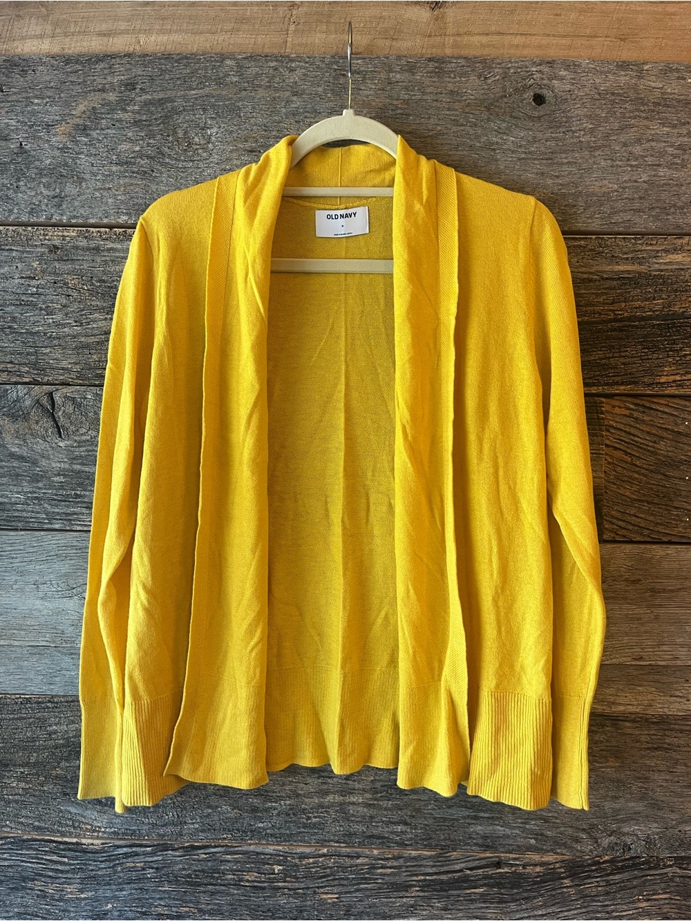 Old Navy Bright Yellow Open-Front Cardigan